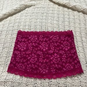 Lacey pink crop top